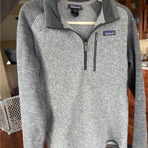 Patagonia Men's Zip-Up Sweater in Heather Gray